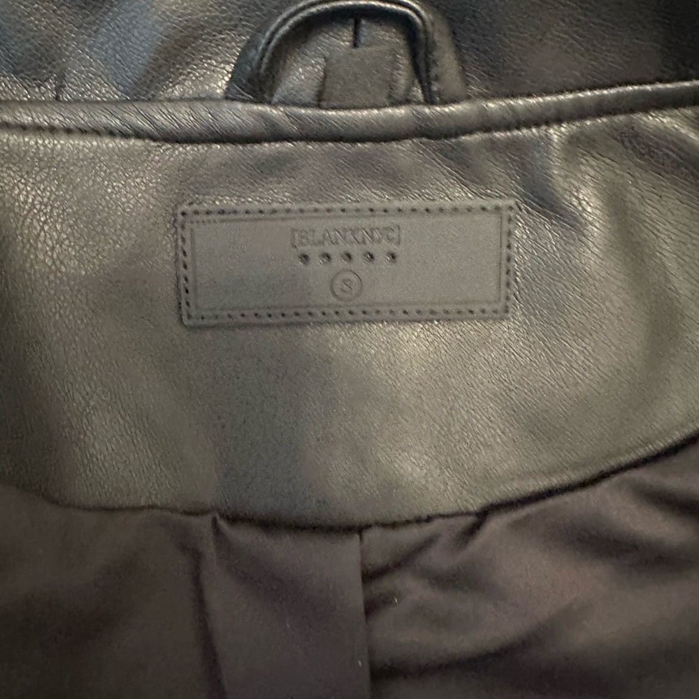 BLANKNYC Faux Leather Moto Jacket Best In Show Black Women Small NWT $128 MSRP - Picture 13 of 14